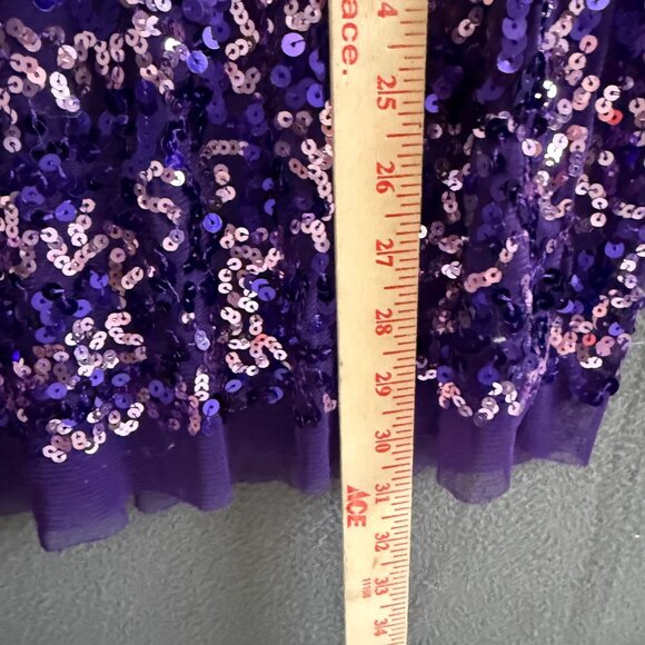 Wildcat Purple Sequined Woman's Wildcat Sleeveless Tank Top Size M Shimmering D - Picture 3 of 7